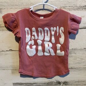 ❤️ PICK 4/$20 Rabbit Skins Pink 'Daddy's Girl' Short Sleeve Tee